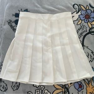 White pleated skirt from SHEIN